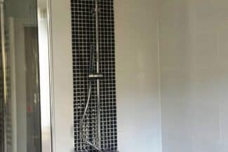 Paroi de douche italienne en mosaïque
