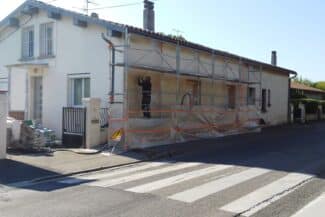 ravalement de façade Toulouse en cours