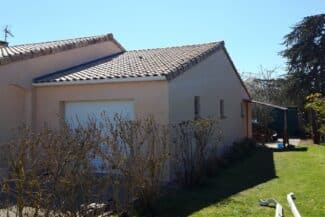 Façade arrière rénovée donnant sur le jardin à Plaisance-du-Touch