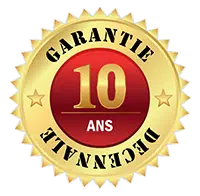 Macaron de la garantie décennale dix ans