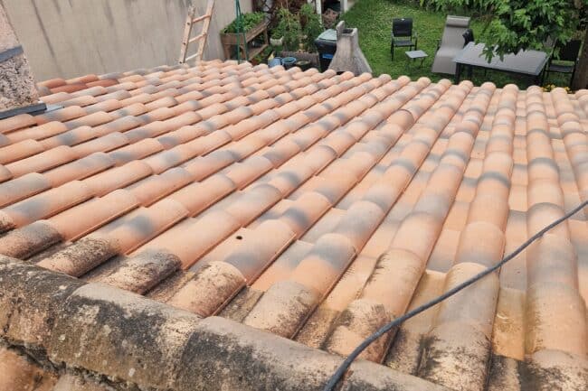 Toiture démoussée et nettoyée à La Salvetat-Saint-Gilles