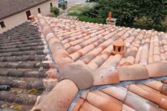opération nettoyage toiture en cours J Naveri